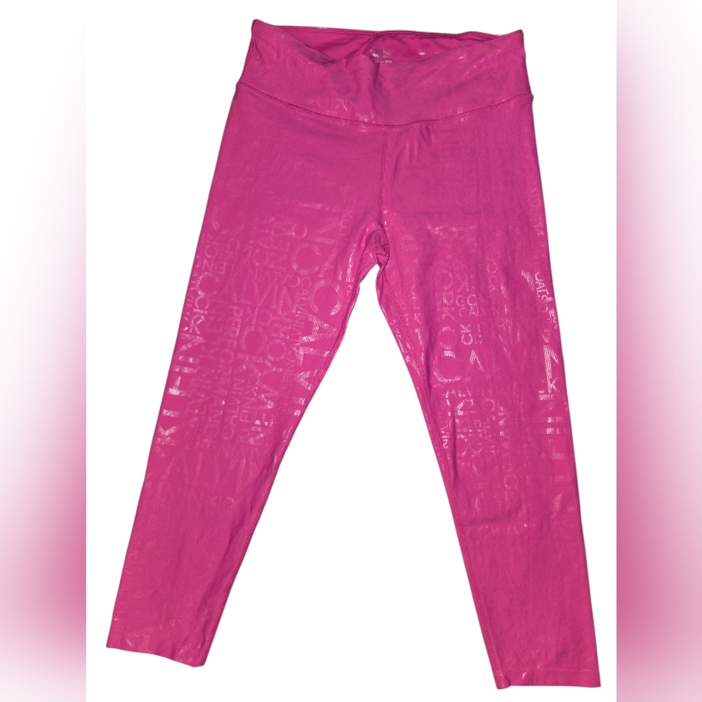 Calvin Klein Fuchsia Logo Leggings